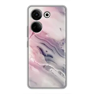 Мраморный чехол на Tecno Camon 20 Pro (VPrint) (Пурпурный Мрамор)