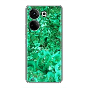 Мраморный чехол на Tecno Camon 20 Pro (VPrint) (Салатный Мрамор)