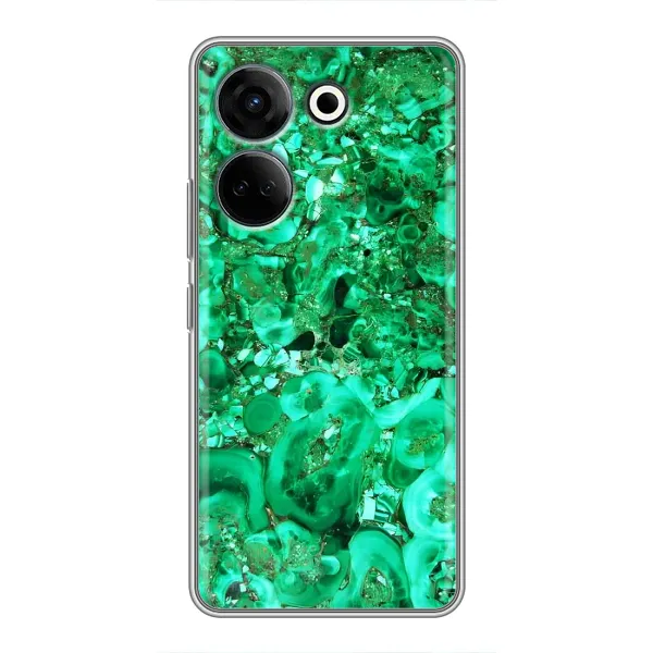 Чохол з принтом «Салатовий Мрамор» для TECNO Camon 20 Pro