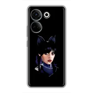 Чохли Венсдей на Tecno Camon 20 Pro Уенсдей (AlphaPrint) (серйозна Венздей)