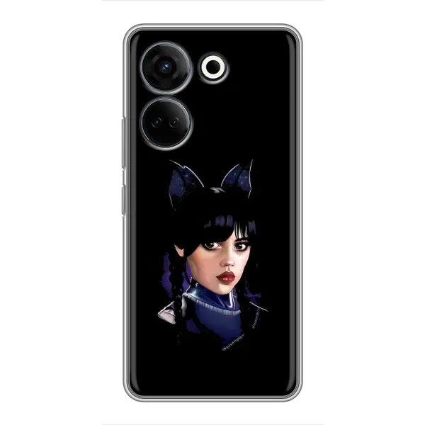 Чохол з принтом «серйозна Венздей» для TECNO Camon 20 Pro