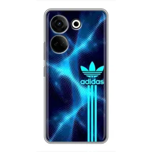 Чехлы Адидас для Tecno Camon 20 Pro (AlphaPrint) (Синий Адидас)