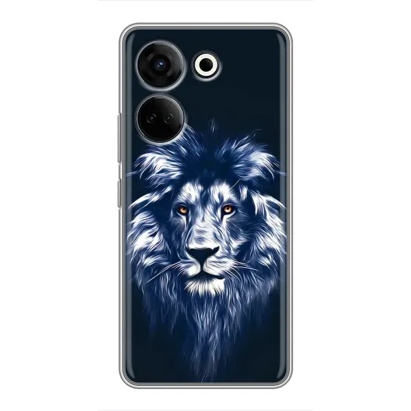 Чехол с принтом «Синий Лев» для TECNO Camon 20 Pro