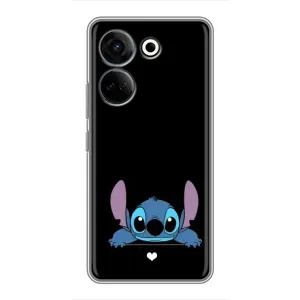 Чохол з принтом Стіч на TECNO Camon 20 Pro (Стіч на чорному)