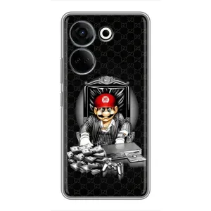 Чехлы с крутыми принтами для Tecno Camon 20 Pro - (PREMIUMPrint) (Супер Марио)