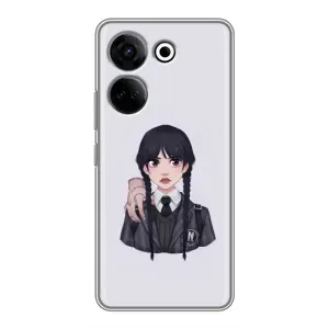 Чохли Венсдей на Tecno Camon 20 Pro Уенсдей (AlphaPrint) (Венздей і Річ)