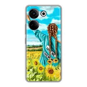 Чехол для Патриота Украины Tecno Camon 20 Pro - (AlphaPrint) (Украиночка)