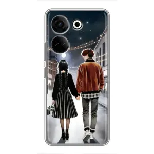 Чохол з дизайном Венздей 2 на Tecno Camon 20 Pro (Венздей та Тайлер)