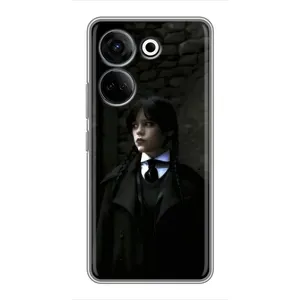 Чохол з дизайном Венздей 2 на Tecno Camon 20 Pro (Темний стиль Венздей)