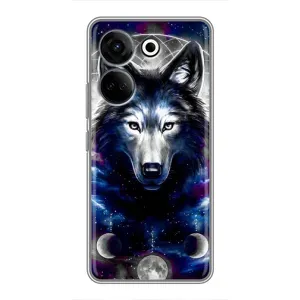 Защитные чехлы для Техно Камон 20 Про (AlphaPrint) (ХИТ продаж) ВОЛК (Волк)