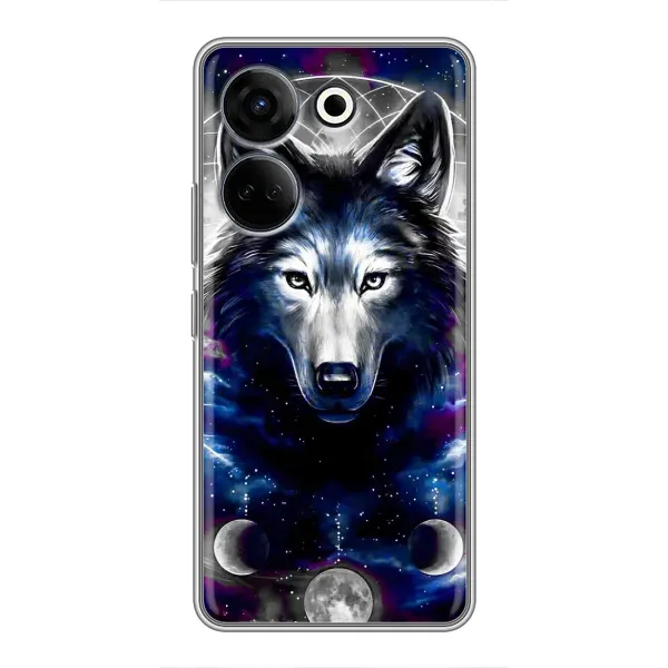 Чохол з принтом «Вовк» для TECNO Camon 20 Pro Чохол з принтом «Вовк» для TECNO Camon 20 Pro
