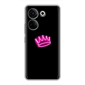 Чехол с Короной Техно Камон 20 Про - (AlphaPrint) (Яркая корона)