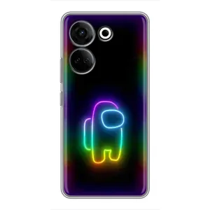 Чехол Амонг Ас для Tecno Camon 20 Pro (AlphaPrint) (Яркий скин)