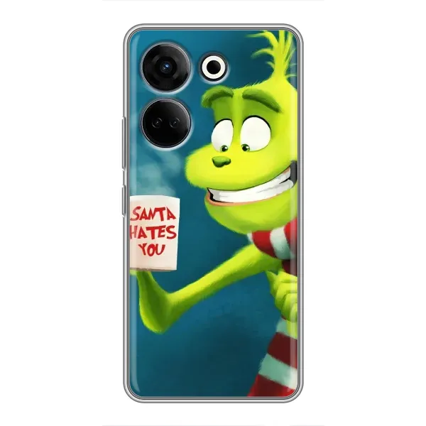 Чехол с принтом «Зеленый Гринч» для TECNO Camon 20 Pro Чехол с принтом «Зеленый Гринч» для TECNO Camon 20 Pro