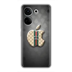 Чохол з принтом «Apple gucci» для TECNO Camon 20