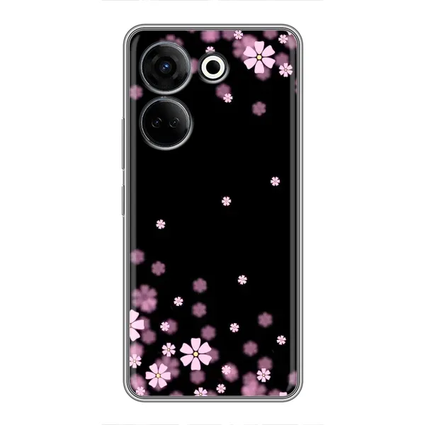 Чохол з принтом «Квіти маленькі» для TECNO Camon 20