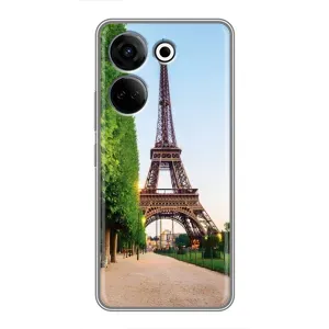 Чохол Ейфелева Вежа Tecno Camon 20 - (AlphaPrint) (Дорога до Парижу)