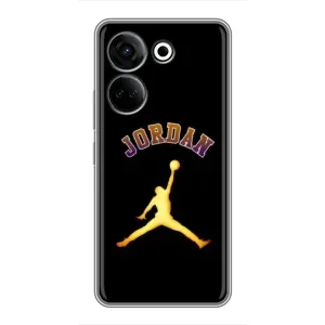 Чохли для Tecno Camon 20 - з картинкою JORDAN (AlphaPrint) (Jordan Gold)