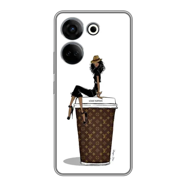Чохол з принтом «кава LOUIS VUITTON» для TECNO Camon 20