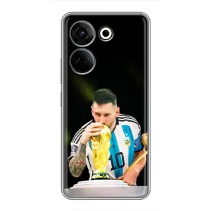 Чехлы для Tecno Camon 20 (Leo чемпион) (AlphaPrint) (Кубок Месси)