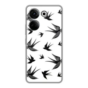 Чохол з пташками на Tecno Camon 20 (VPrint) (Ластівки)