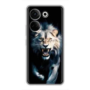 Чохол з картинкою 'Хижаки' для Tecno Camon 20 (Лев у темряві)