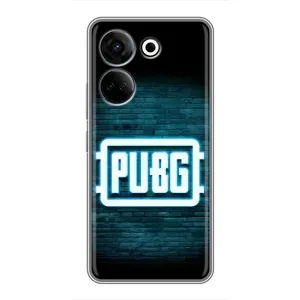 Чеjхол PUBG для ТЕКНУ Камон 20 (AlphaPrint) (Лого PUBG)