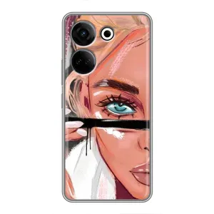 Чохол з друком для Tecno Camon 20 - (Мода) (AlphaPrint) (Макіяж)