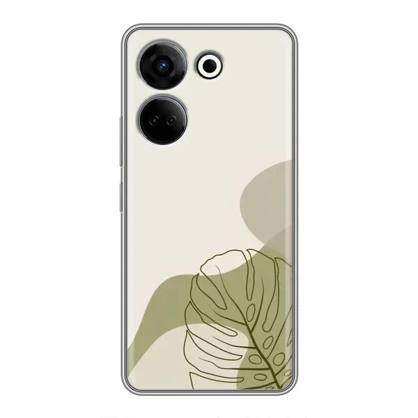 Чохол з принтом «Зелена монстера дизайн» для TECNO Camon 20 Чохол з принтом «Зелена монстера дизайн» для TECNO Camon 20