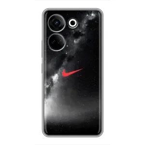 Чохол для Tecno Camon 20 - з принтом Найк (AlphaPrint) (Найк червоний)
