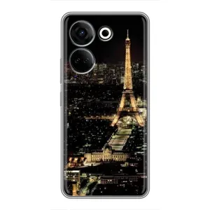 Чохол Ейфелева Вежа Tecno Camon 20 - (AlphaPrint) (Нічний Париж)