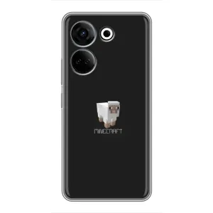 Чохол Майнкрафт на Tecno Camon 20 (AlphaPrint) Minecraft (Овечка Майнкрафт)