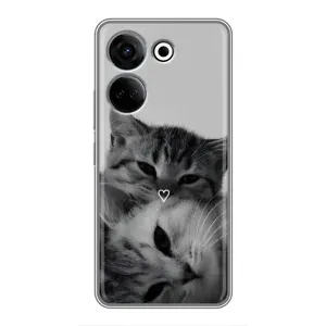 Чохол з малюнком кіт на Tecno Camon 20 (Пара котів)