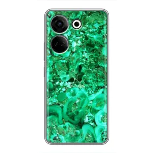 Мраморний чехол на Tecno Camon 20 (VPrint) (Салатовий Мрамор)