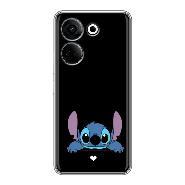 Чехол с принтом «Стич на черном» для TECNO Camon 20 Чехол с принтом «Стич на черном» для TECNO Camon 20