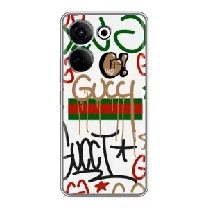 Брендновые Чехлы для Tecno Camon 20 - (PREMIUMPrint) (Стиль GUUCI)