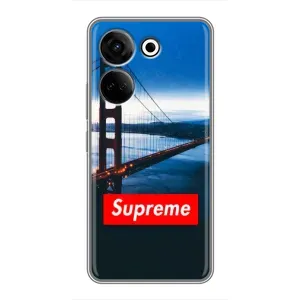 Чеохол для Tecno Camon 20 з картинкою Supreme (AlphaPrint) (Стиль Supreme)