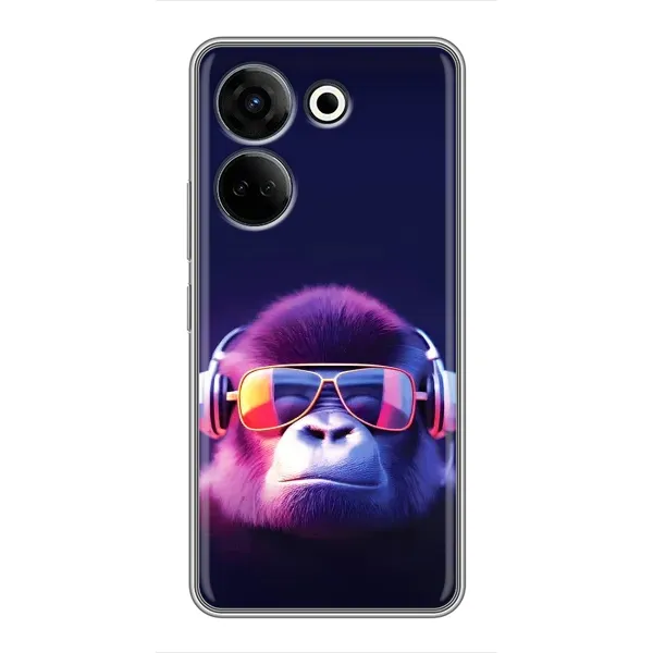 Чехол с принтом «Стильная обезьяна» для TECNO Camon 20