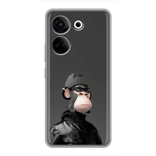 Чохол з принтом «стильна мавпа NFT» для TECNO Camon 20