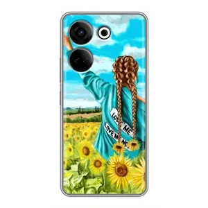 Чехол для Патриота Украины Tecno Camon 20 - (AlphaPrint) (Украиночка)