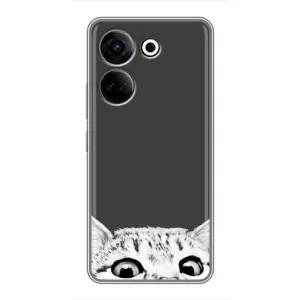 Чохол на ТЕКНУ Камон 20 з Котиками (VPrint) (Виглядає котик)