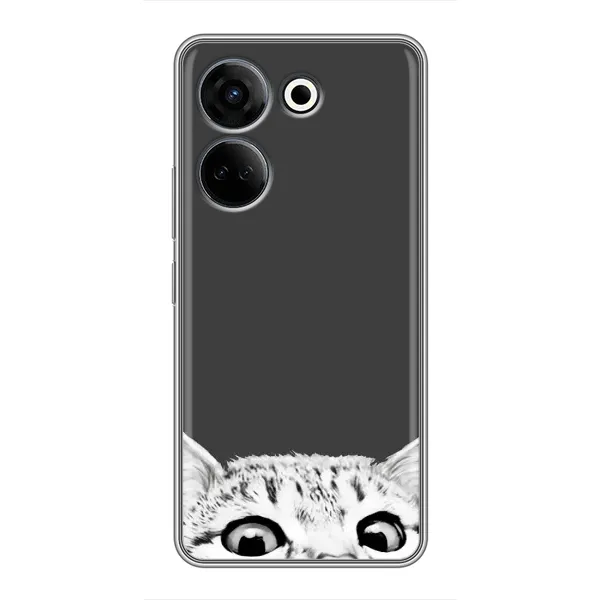 Чохол з принтом «Виглядає котик» для TECNO Camon 20