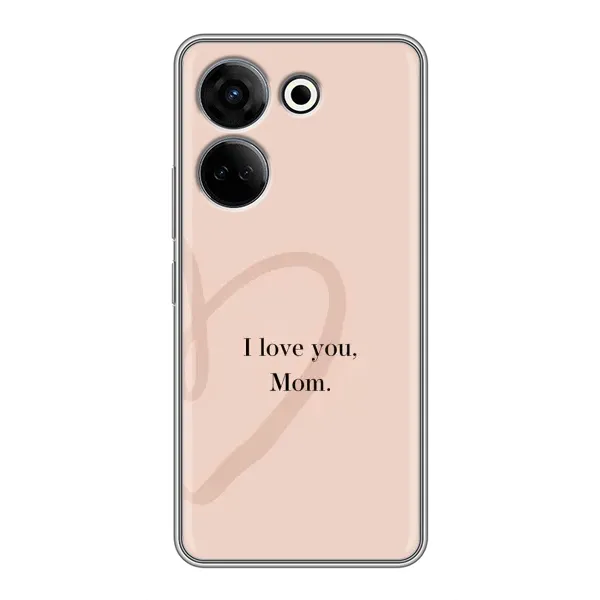 Чехол с принтом «Сердце маме» для TECNO Camon 20 Чехол с принтом «Сердце маме» для TECNO Camon 20
