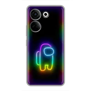 Чохли Амонг Ас для Tecno Camon 20 (AlphaPrint) (Яскравий скін)