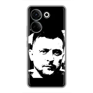 Чехол для Tecno Camon 20 (AlphaPrint - с принтом Зеленского)