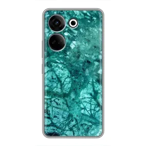 Мраморний чехол на Tecno Camon 20 (VPrint) (Зелений мрамор)
