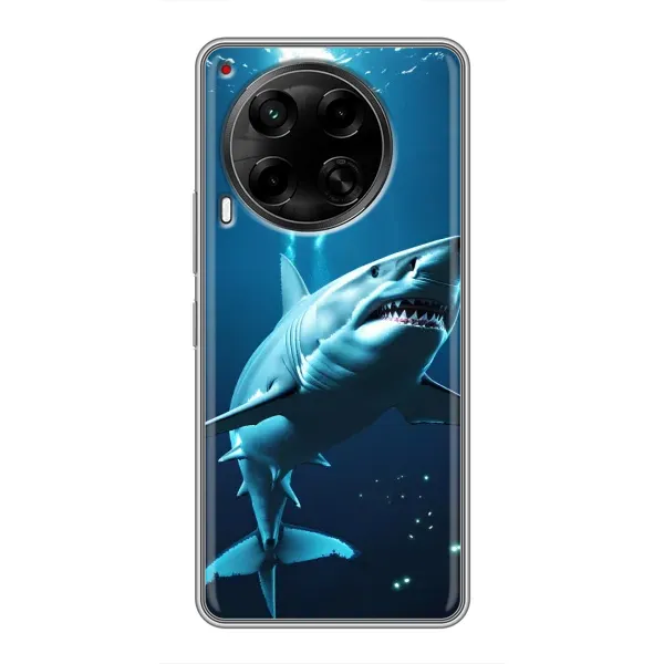 Чехол с принтом «Акула под водой» для TECNO Camon 30 (CL6)