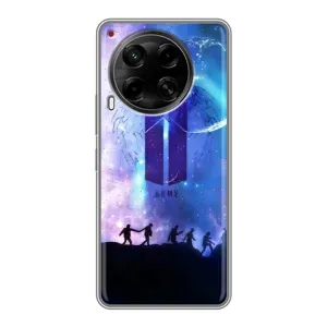 Чехлы BTS для Tecno Camon 30 (CL6) (AlphaPrint) (Army BTS)