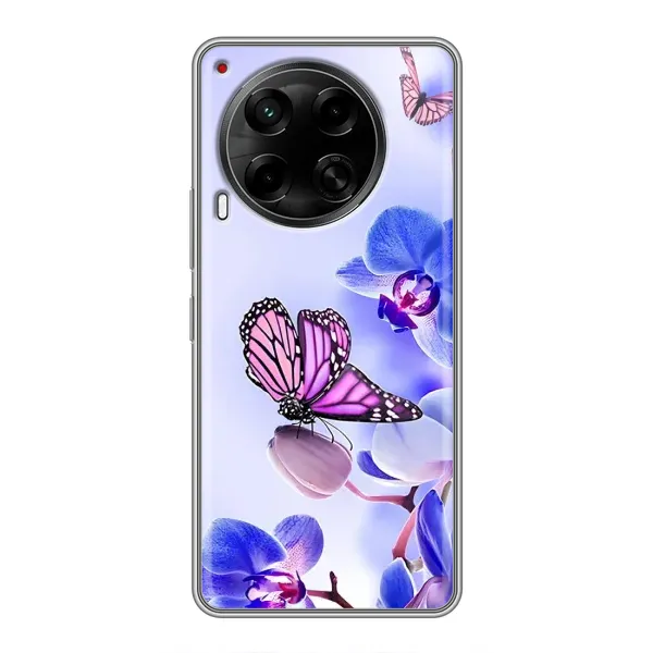 Чехол с принтом «Бабочка на цветочке» для TECNO Camon 30 (CL6)