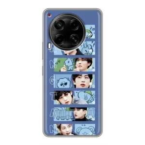 Чехлы BTS для Tecno Camon 30 (CL6) (AlphaPrint) (Bangtan)